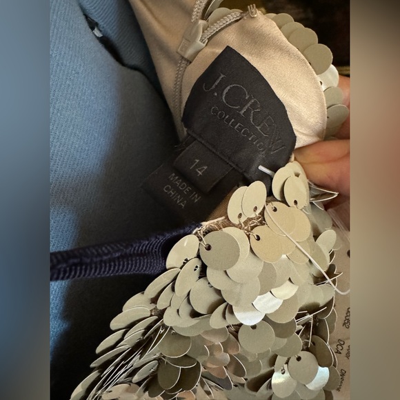 J.Crew Desert Canyon Tie Sequin Dress NWT - Picture 7 of 8